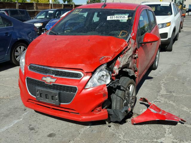 KL8CD6S95DC546810 - 2013 CHEVROLET SPARK 1LT RED photo 2