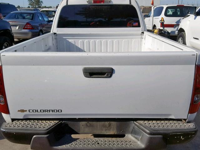 1GCCS39E788200328 - 2008 CHEVROLET COLORADO L WHITE photo 9