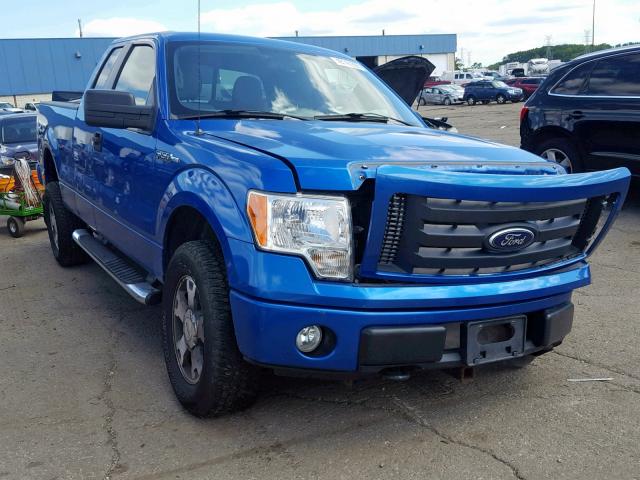 1FTEX1E88AFA93032 - 2010 FORD F150 SUPER BLUE photo 1