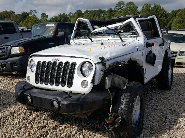 1C4AJWAG2FL520353 - 2015 JEEP WRANGLER S WHITE photo 2