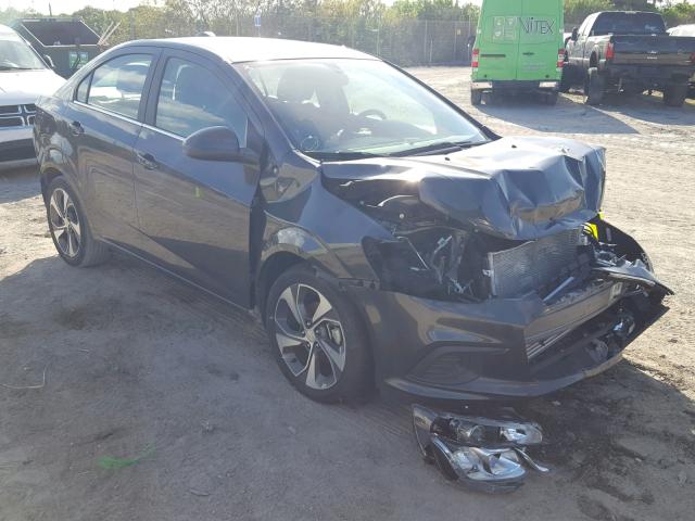 1G1JF5SB5J4107563 - 2018 CHEVROLET SONIC PREM GRAY photo 1