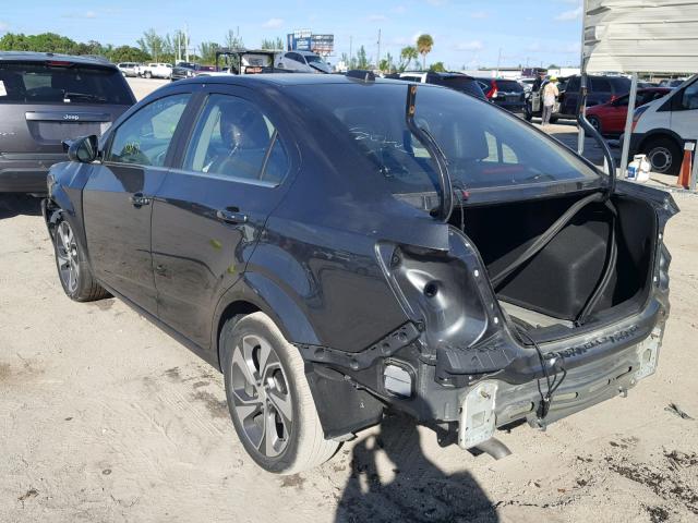 1G1JF5SB5J4107563 - 2018 CHEVROLET SONIC PREM GRAY photo 3