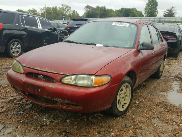 1FAFP10P0WW240864 - 1998 FORD ESCORT LX RED photo 2