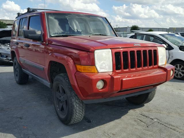 1J8HG48K56C272359 - 2006 JEEP COMMANDER MAROON photo 1