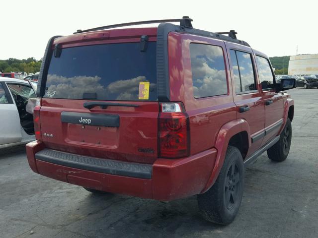 1J8HG48K56C272359 - 2006 JEEP COMMANDER MAROON photo 4