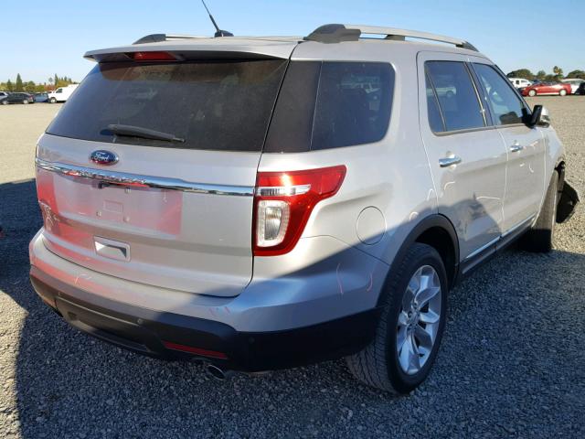 1FMHK7F89CGA52589 - 2012 FORD EXPLORER L SILVER photo 4