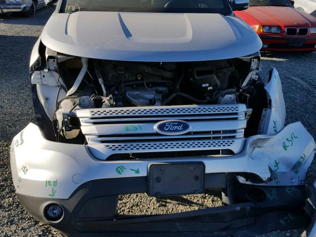 1FMHK7F89CGA52589 - 2012 FORD EXPLORER L SILVER photo 9