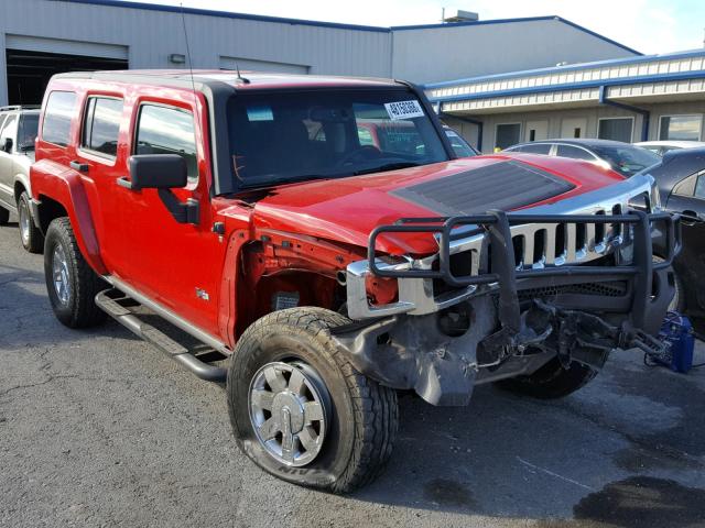 5GTDN136X68277105 - 2006 HUMMER H3 RED photo 1