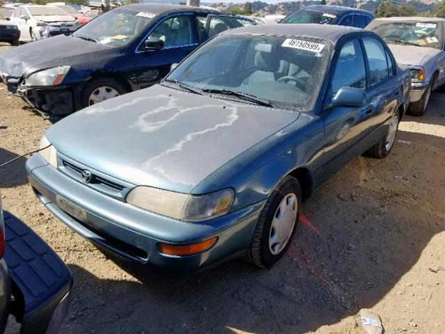 1NXBB02E4TZ483142 - 1996 TOYOTA COROLLA DX TEAL photo 2