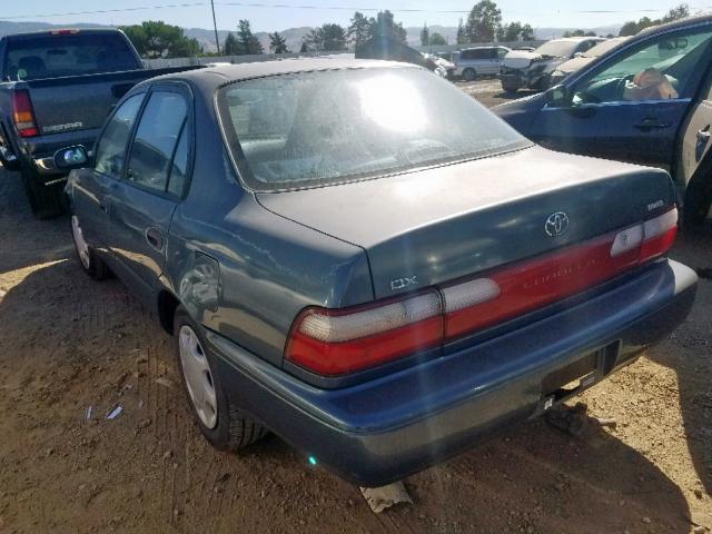 1NXBB02E4TZ483142 - 1996 TOYOTA COROLLA DX TEAL photo 3