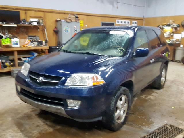 2HNYD18283H533758 - 2003 ACURA MDX BLUE photo 2