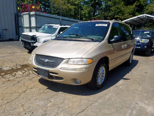 1C4GP64L1YB547974 - 2000 CHRYSLER TOWN & COU GOLD photo 2