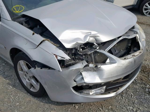 1G8AL55F36Z153671 - 2006 SATURN ION LEVEL SILVER photo 9