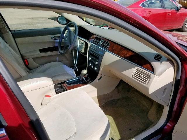 2G4WF582071118376 - 2007 BUICK ALLURE CX RED photo 5