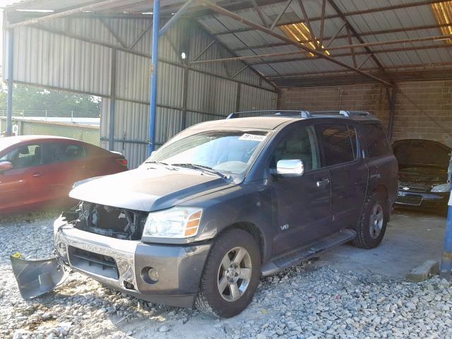 5N1AA08A95N726007 - 2005 NISSAN ARMADA SE CHARCOAL photo 2