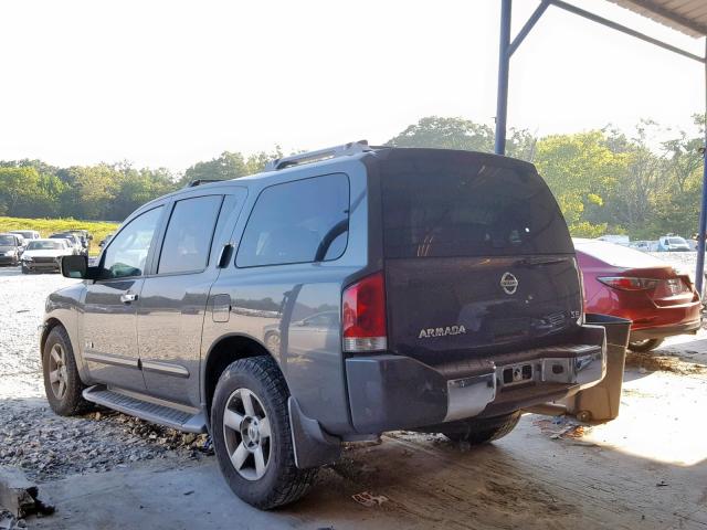 5N1AA08A95N726007 - 2005 NISSAN ARMADA SE CHARCOAL photo 3