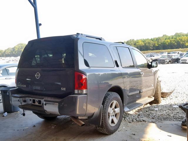 5N1AA08A95N726007 - 2005 NISSAN ARMADA SE CHARCOAL photo 4