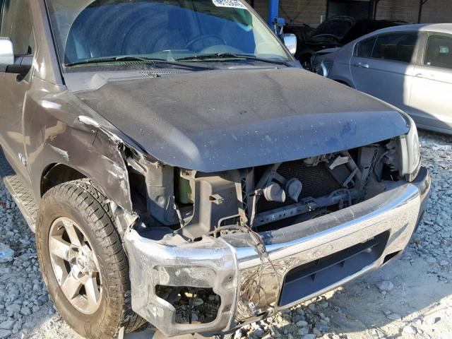 5N1AA08A95N726007 - 2005 NISSAN ARMADA SE CHARCOAL photo 9