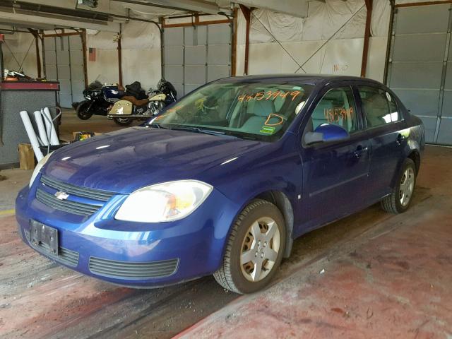 1G1AL55F477186285 - 2007 CHEVROLET COBALT LT BLUE photo 2