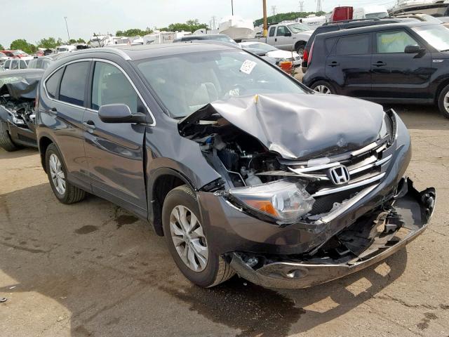 2HKRM4H76DH655731 - 2013 HONDA CR-V EXL GRAY photo 1