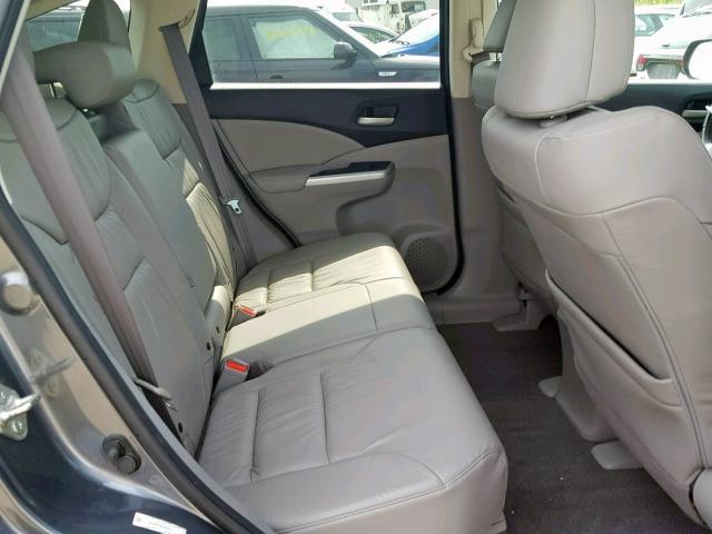 2HKRM4H76DH655731 - 2013 HONDA CR-V EXL GRAY photo 6