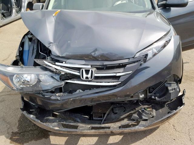 2HKRM4H76DH655731 - 2013 HONDA CR-V EXL GRAY photo 7