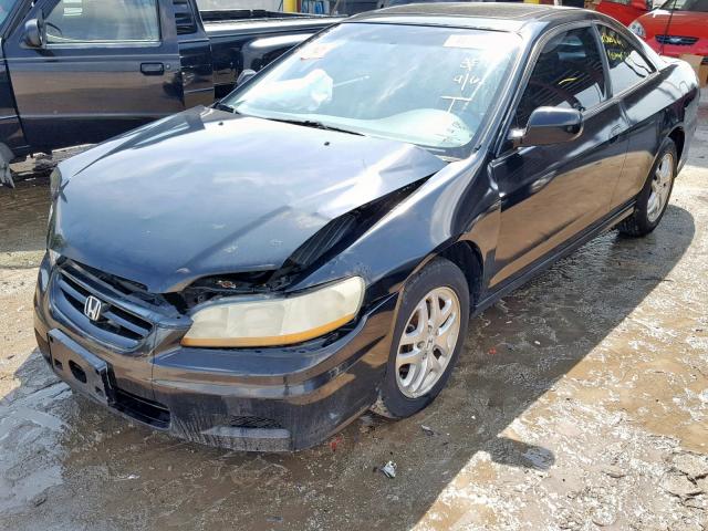 1HGCG22562A018322 - 2002 HONDA ACCORD EX BLACK photo 2