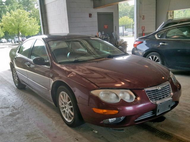 2C3AE66G82H144735 - 2002 CHRYSLER 300M BURGUNDY photo 1