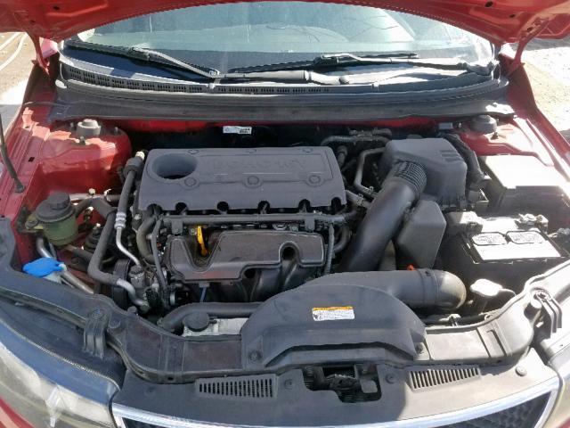 KNAFU4A20A5055622 - 2010 KIA FORTE EX RED photo 7