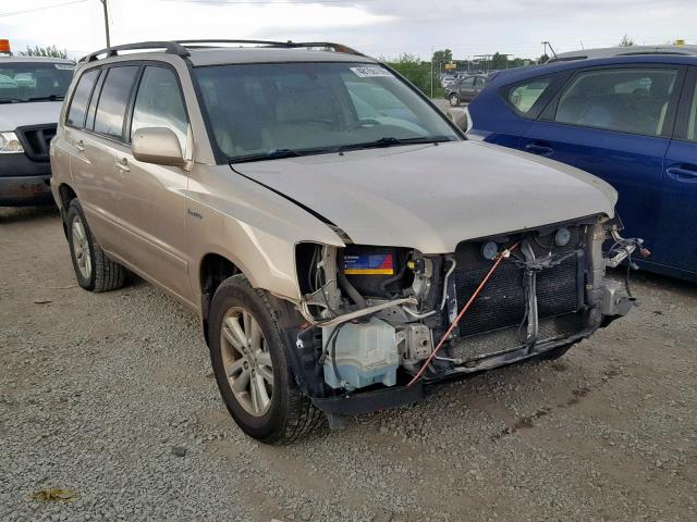 JTEEW21A660010186 - 2006 TOYOTA HIGHLANDER GOLD photo 1