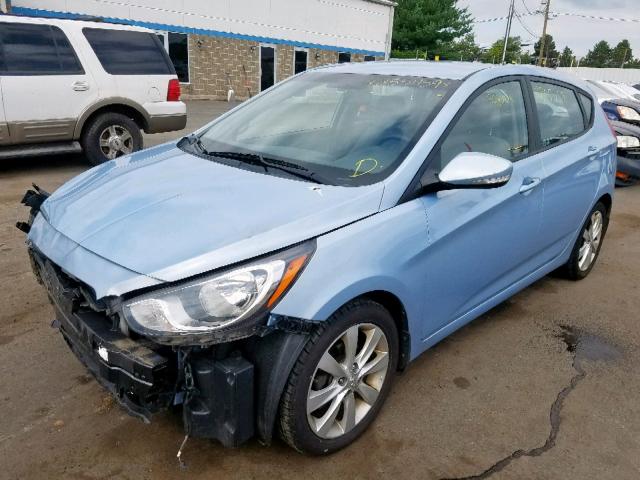 KMHCU5AE8DU069618 - 2013 HYUNDAI ACCENT GLS BLUE photo 2