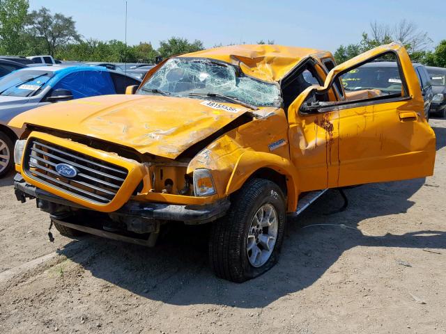 1FTZR45E99PA22155 - 2009 FORD RANGER SUP YELLOW photo 2