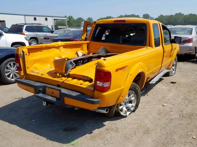 1FTZR45E99PA22155 - 2009 FORD RANGER SUP YELLOW photo 4