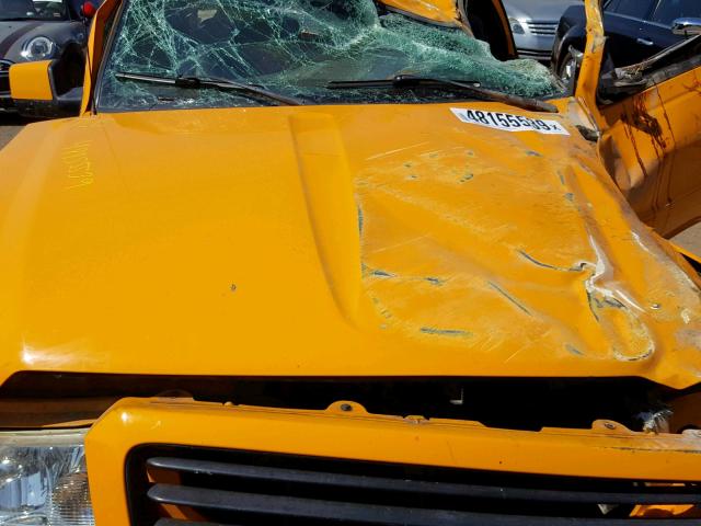 1FTZR45E99PA22155 - 2009 FORD RANGER SUP YELLOW photo 7