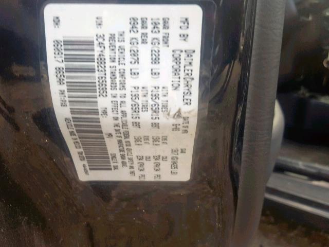 3C4FY48B23T656952 - 2003 CHRYSLER PT CRUISER BLACK photo 10