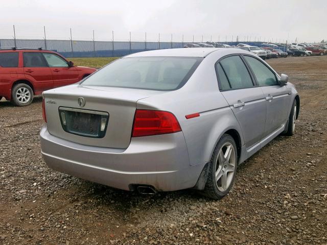 19UUA66204A801880 - 2004 ACURA TL SILVER photo 4