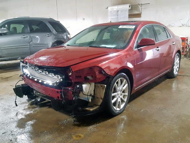 1G1ZE5E73AF324109 - 2010 CHEVROLET MALIBU LTZ წითელი ფოტო 2