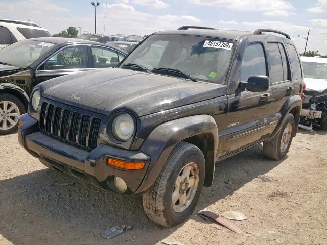 1J4GL58K14W172253 - 2004 JEEP LIBERTY LI BLACK photo 2