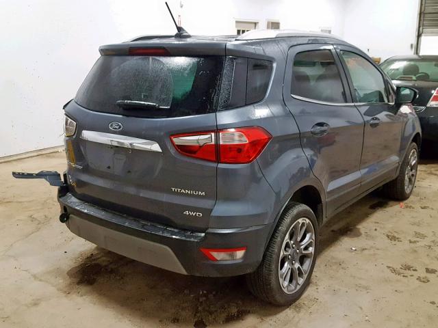 MAJ6P1WL4JC206330 - 2018 FORD ECOSPORT T GRAY photo 4