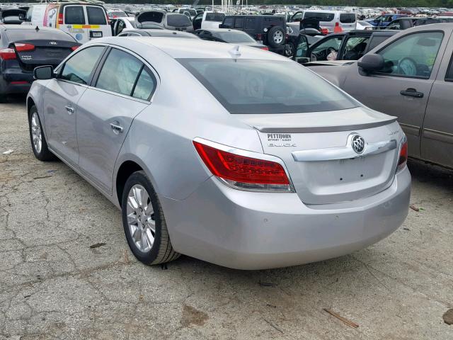 1G4GC5ER6DF325177 - 2013 BUICK LACROSSE SILVER photo 3