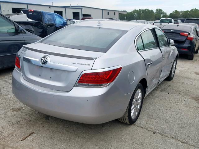 1G4GC5ER6DF325177 - 2013 BUICK LACROSSE SILVER photo 4