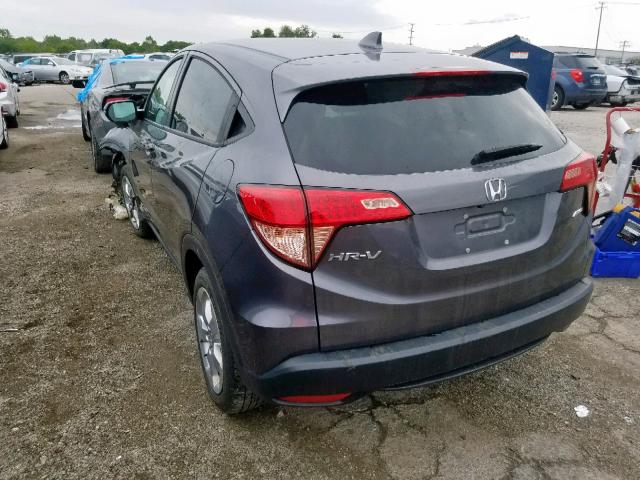 3CZRU6H54GM715105 - 2016 HONDA HR-V EX GRAY photo 3