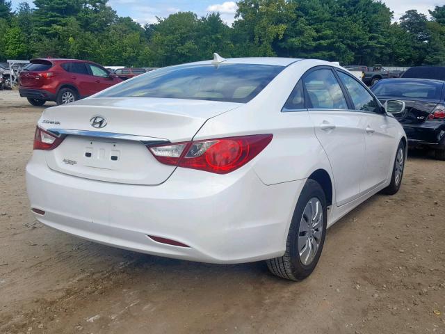 5NPEB4AC7BH298374 - 2011 HYUNDAI SONATA GLS WHITE photo 4