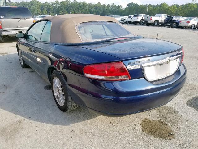 1C3EL55R86N136376 - 2006 CHRYSLER SEBRING TO BLUE photo 3