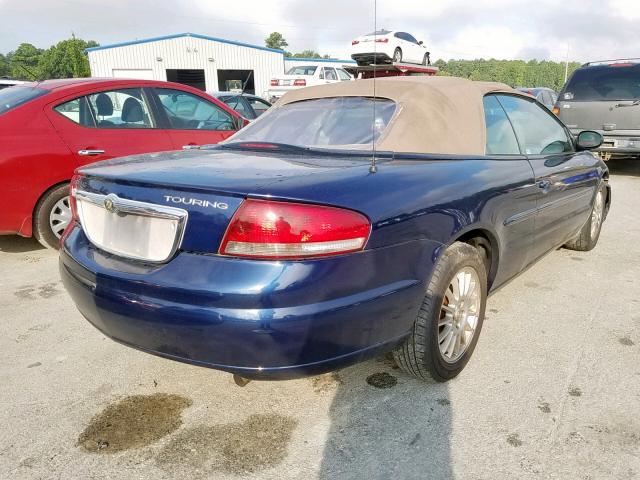 1C3EL55R86N136376 - 2006 CHRYSLER SEBRING TO BLUE photo 4