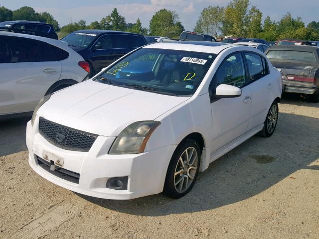 3N1BB61E08L622695 - 2008 NISSAN SENTRA SE- WHITE photo 2