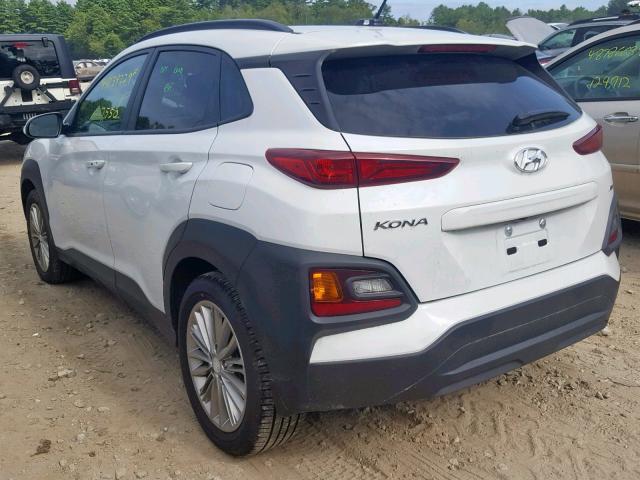 KM8K2CAA4JU182951 - 2018 HYUNDAI KONA SEL WHITE photo 3