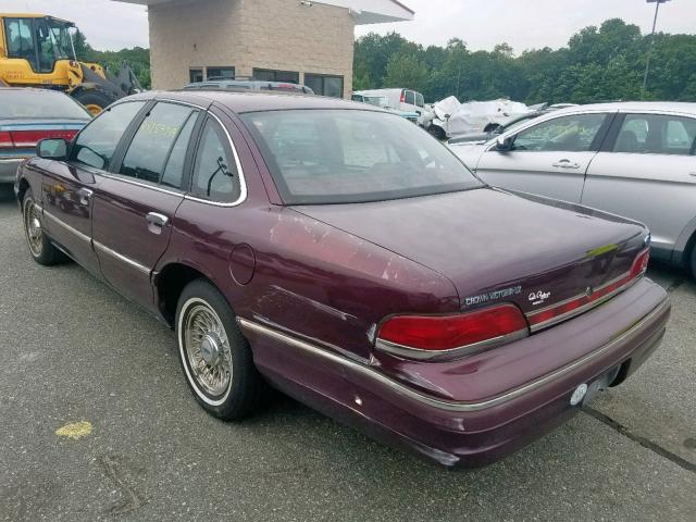 2FALP74W5RX148200 - 1994 FORD CROWN VICT MAROON photo 3