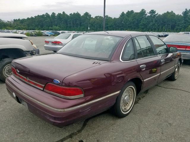 2FALP74W5RX148200 - 1994 FORD CROWN VICT MAROON photo 4