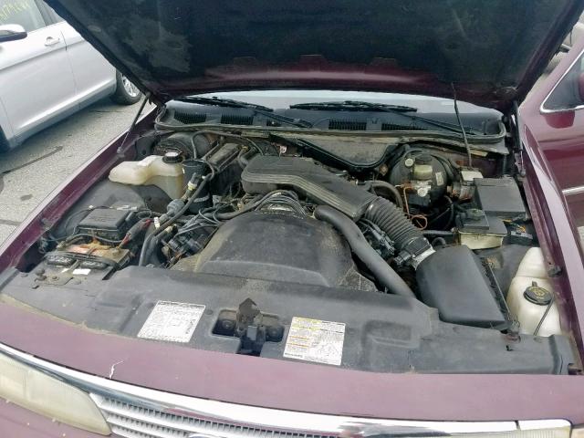 2FALP74W5RX148200 - 1994 FORD CROWN VICT MAROON photo 7